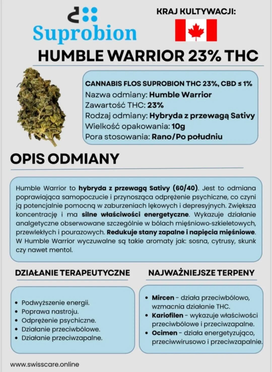 humble warrior 23% thc