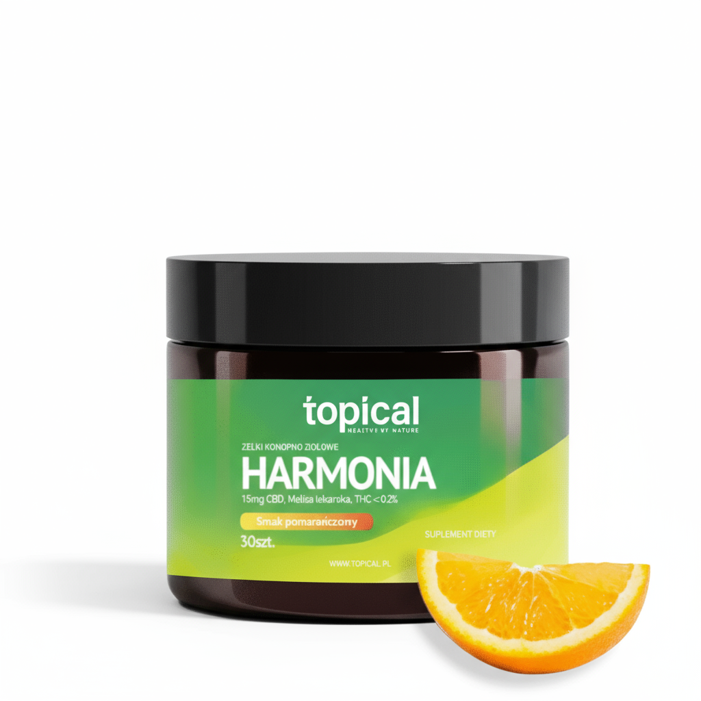 Żelki CBD 450 mg Broad Spectrum o smaku cytrynowym - Topical - SPOKOCBD